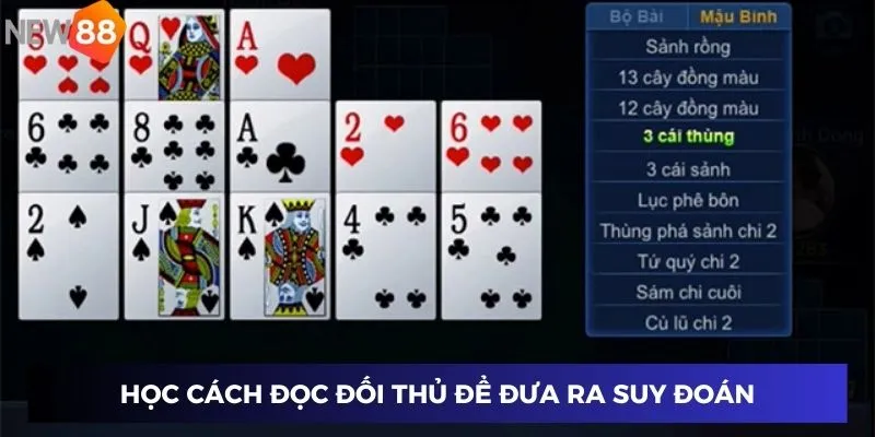 Học cách đọc đối thủ để đưa ra suy đoán về bài của họ