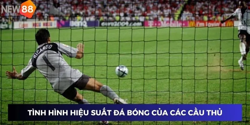 Tình hình hiệu suất đá bóng của các cầu thủ