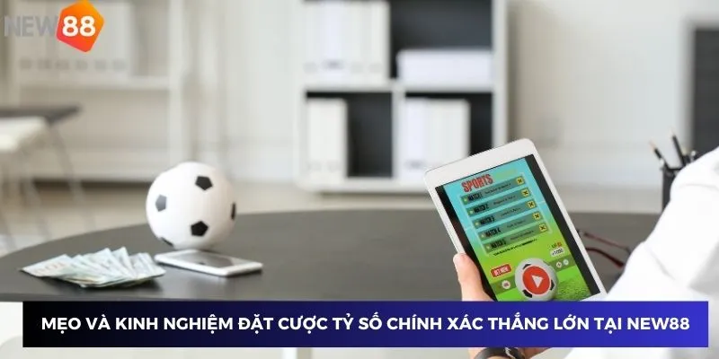 Mẹo và kinh nghiệm đặt cược tỷ số chính xác thắng lớn tại New88