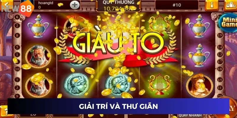 Giải trí và thư giãn