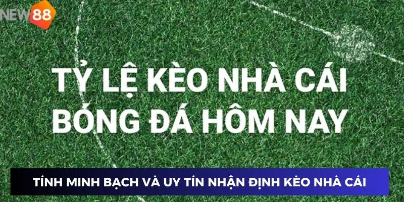 Tính minh bạch và uy tín trong nhận định kèo nhà cái