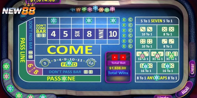 Tổng hợp các cửa cược trong Craps 
