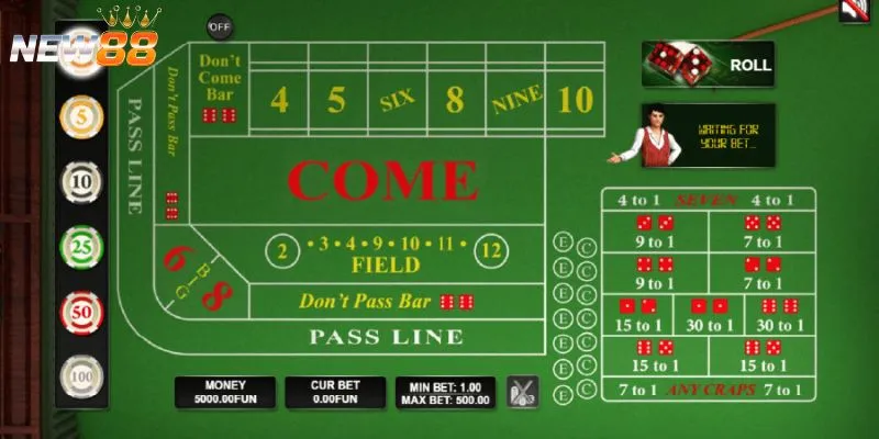 Khái quát về Craps online tại New88