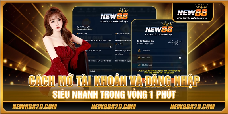 NEW88 Đăng Nhập - NEW 88 Casino - Trang Chủ NEW88 Chính Thức 22 Cách mở tài khoản và đăng nhập siêu nhanh trong vòng 1 phút