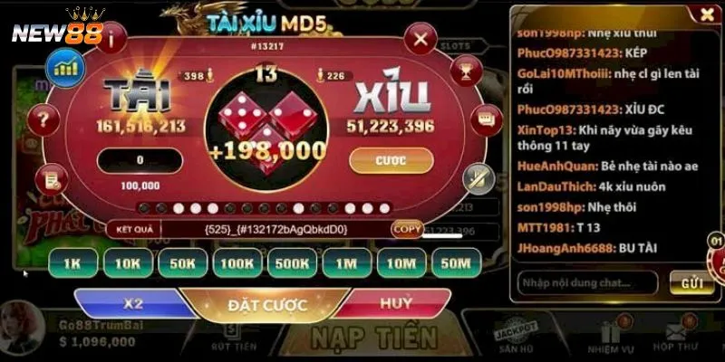 Bí quyết chơi tài xỉu MD5 thắng đậm